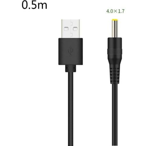 USB to DC Port Charging Cable Cord DC/5.5x2.1 5.5x2.5 3.5x1.35 4.0x1.7 2.5x0.7 Q81F