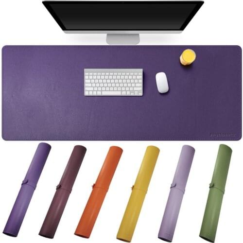 115x50cm Portable Double-side PU Leather Usable Mouse Pad Large Waterproof Office Desk Pad Blotters Protecter Gamer Keyboard Mat