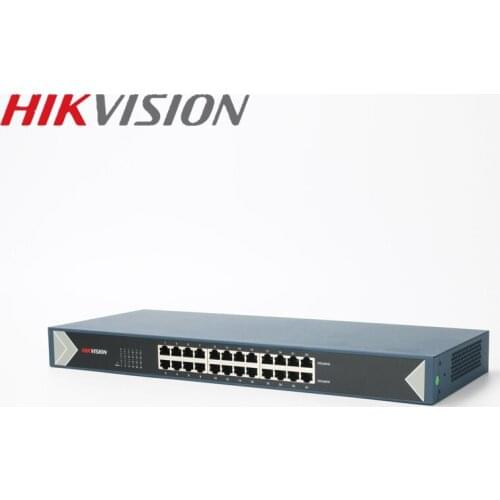 Hikvision DS-3E0524-E Unmanaged Non-PoE Switch 24 Ports 10/100/1000 Mbps Adaptive Metal Material For CCTV IP Cameras