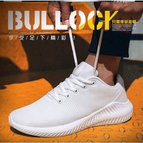 2021 New Men Casual Shoes Light Weige Comfortable Breathable Mesh Fashion Male Shoes Sneakers Plus Size outdoor