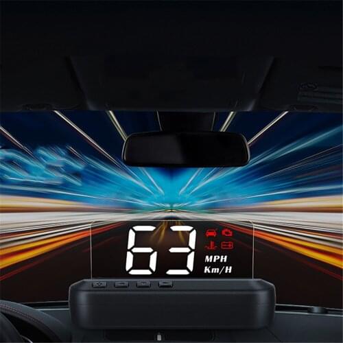 Practical Car Display C100 HUD Head UP Display Gauge Car OBD HD Speedometer Water Temperature Voltage Projector Car Accessories