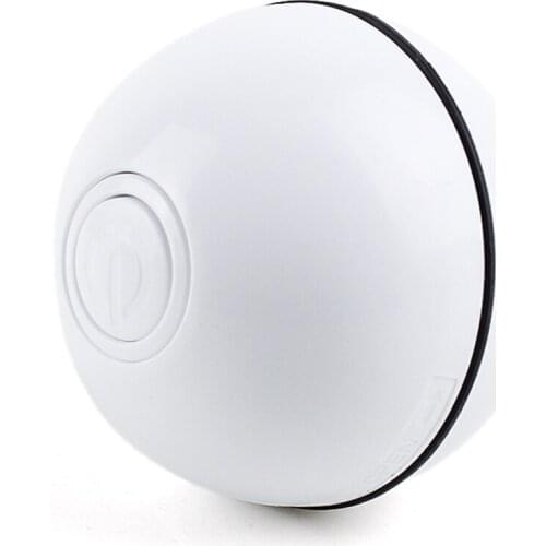 Smart Interactive Cat Play and Toys Ball,Usb Rechargeable Motion Activated Automatic Rotating Electronic Pet Toy-White