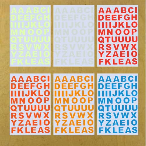 Glow in the Dark Letters Sticker Luminous Alphabet Stickers Wall Switch Laptop Furniture House DIY Decoration Name Sticker Decal