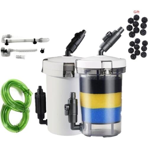 Ultra-quiet External Aquarium Filter Bucket Container for aquarium fish tank, filter box + water pump 6W Super Filtering System