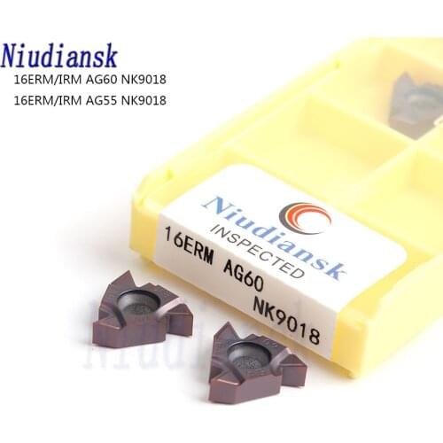 16ERM AG60 16ERM AG55 NK9018 16IRM AG60 16IRM AG55 NK9018 High quality Threading insert CNC lathe Stainless steel Carbide insert