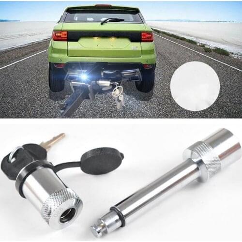 5/8" Truck Trailer Hitch Pin Lock Anti-theft Coupler Padlock Hook Lock Tongue Locks Hitch Security Protector For Truck Trailer