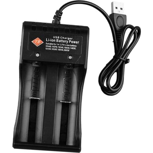 Battery Charger USB Smart 2 Slot Battery Charger Adapter for 18650 18500