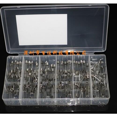 120Pcs 6 kinds specifications × 20Pcs 250V 6*30MM glass fuse, household appliances, car toys, fuse set
