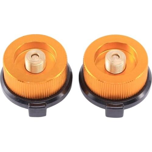 2Pcs Gas Adapter Safe Durable Gas Stove Adapter Stove Connection Outdoor Camping Gas Bottle Adaptor For Butane Canister