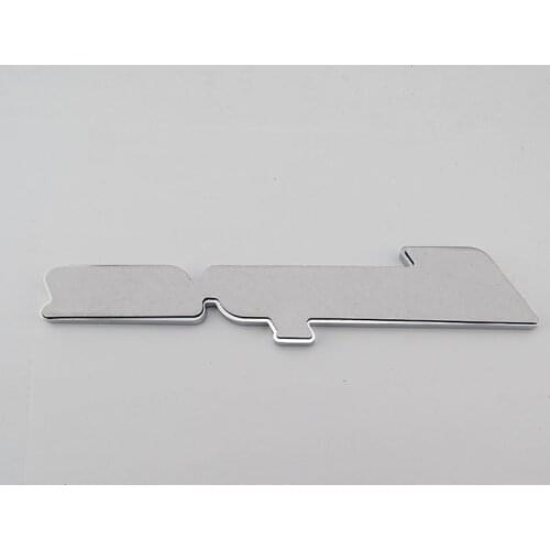 200mm Plastic Chrome 3D letter logo Nameplate Snap Tool box Name Decal Badge