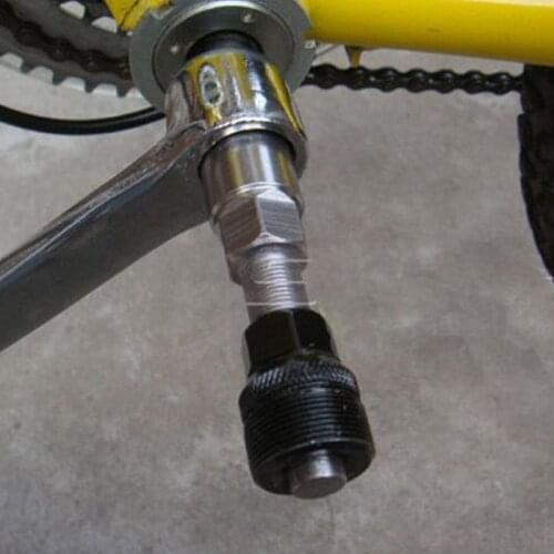 3 in 1 Bike Crank Extractor and Bottom Bracket Remover with Spanner Wrench Puller Tool-Bike Crank Arm Repair Tools Kit