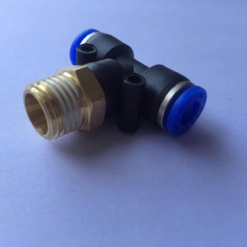 5Pcs 10mm PB10-01/PB10-02/PB10-03/PB10-04 fitting,T-shaped three-way thread ,Pneumatic component,pneumatic quick connector