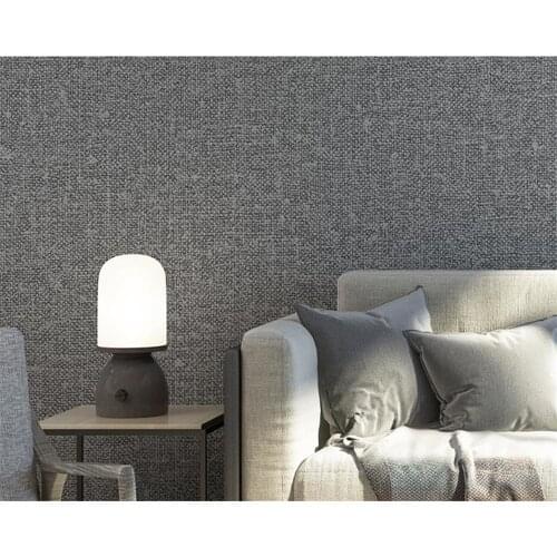 Beibehang Pure color home background import linen painting wallpaper living room bedroom office restaurant 3d wallpaper tapety