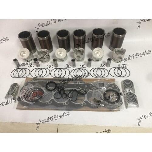 Free Shipping 6D14 Cylinder Liner Kit With Gasket Set Bearings For Mitsubishi Engines