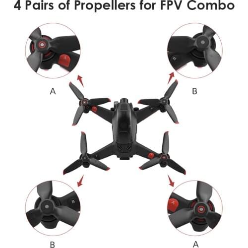 Quick Release Propellers for DJI FPV Combo Drone Props Blade Replacement Wing Fan Spare Part for DJI FPV Combo Drone Accessories