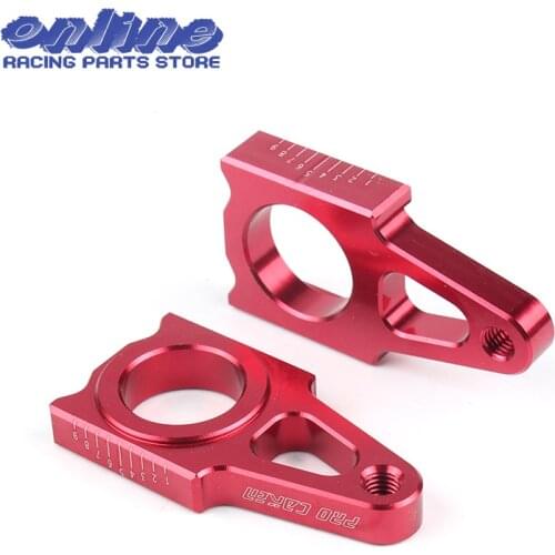 CNC Rear axle Slider blocks Spindle Chain Adjuster Falling Protection cap for honda crf 450 crf 250 CR125 Dirt Bike Parts