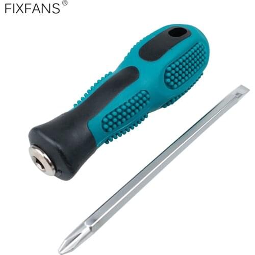 FIXFANS Dual Purpose Screwdriver 6mm Slotted Flat Head Screwdriver and 6mm Phillips PH2 Screwdriver