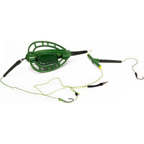 Carp Fishing Bait Cage Line Group Feeder Sinker String Hook Lure Basket Long-line Nesting Device 35/48g Tackle Gear Tool Pesca