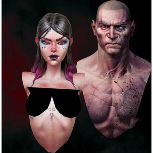 Resin Figure 1/10 ancient warrior bust include 2 Model Unassambled Unpainted Figure Building Kit