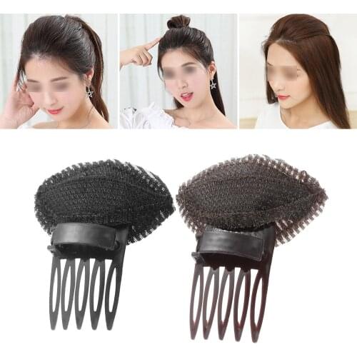 Forehead Hair Volume Fluffy Puff Sponge Pad Clip Comb Insert Tool Base DIY Styling Princess Styling Increased Hair Sponge Pad