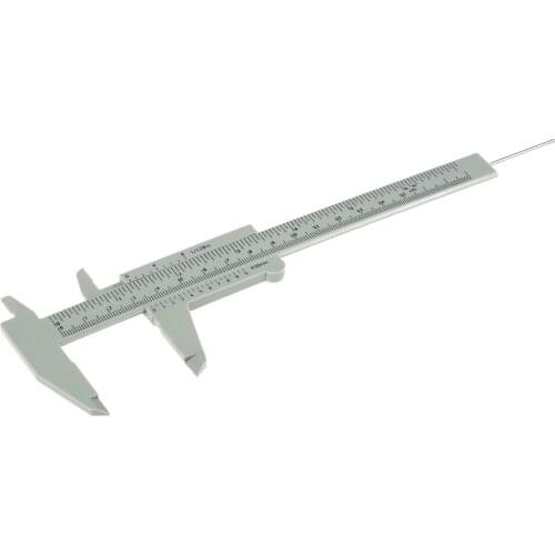 Caliper Eyebrow Measuring Ruler Double Scale Sliding Gauge Ruler for Eyebrow Permanent Makeup