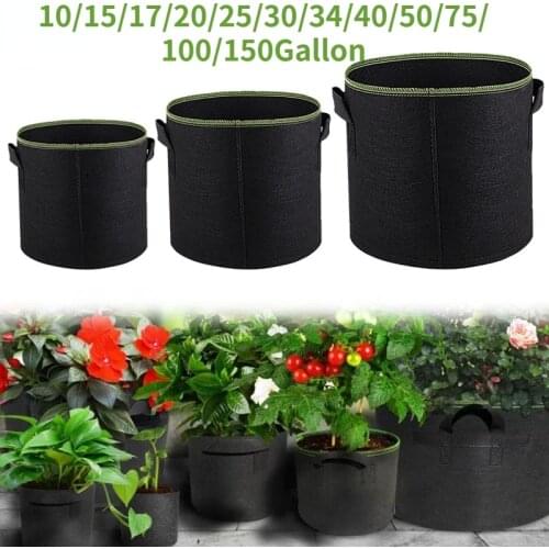 Sale-Hot Sale Fabric Grow Bags Non-woven Planter Bag Garden Living Bag Vegetable Plants Nursery Bag Root Container Garden