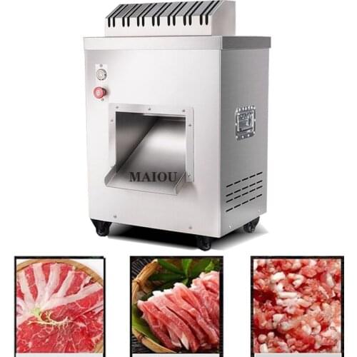 220V 2200W Best Professional Commercial Electric Food Pork Beef Fresh Meat Shredder Meat Cutting Cutter Slicer Machine