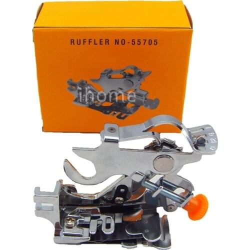 Patented Pleating Ruffling Fabric Ruffler Presser Foot for Low Shank Janome Brother Singer Home Multifunction Sewing Machine