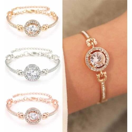 Fashion Luxury Rhinestone Zircon Multilayer Bracelet Bracelet High Quality Rhinestone Charm Bracelet Girl Gift