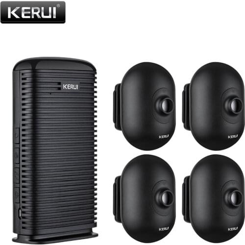 KERUI Outdoor Wireless PIR Motion Detector Waterproof Infrared Home Security Alarm System Driveway Garage Vehicle Burglar Alarm