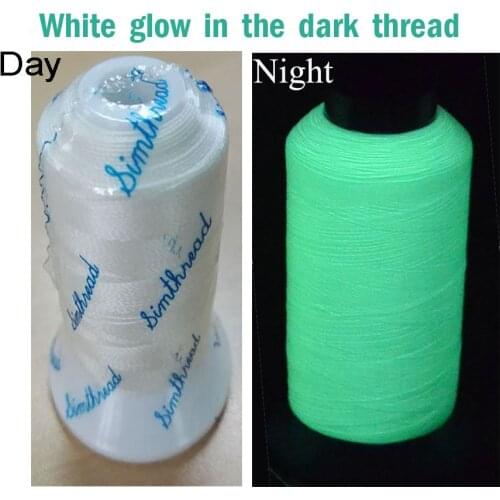 New Arrival Glow In The Dark Thread 500m/cone 5 Colors for Machine Embroidery thread