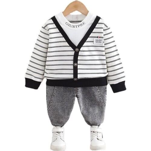 New Spring Autumn Baby Boys Clothes Suit Children Fashion T-Shirt Pants 2Pcs/Sets Toddler Cotton Casual Clothing Kids Tracksuits
