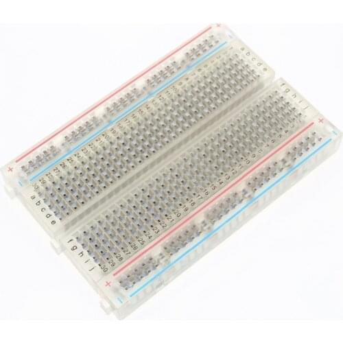 1 Pcs New 400 Tie Points Solderless PCB Breadboard Mini Universal Test Protoboard DIY Bread Board for Bus Test Circuit Board