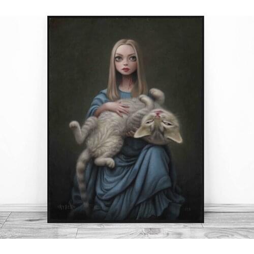 Cat Art Show By Mark Ryden Wall Art Canvas Posters Prints Painting Wall Pictures For Modern Living Room Home Decor Accessories