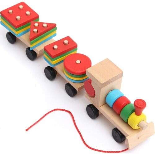 Colorful Geometric Shapes Matching Toys Children Early Learning Exercise Hands-on Ability Montessori Educational Wooden Toys