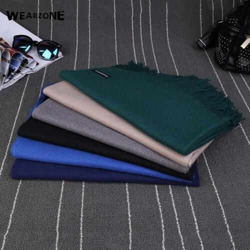 Luxury Brand Scarf Unisex 2016 Female Male Best Quality Wool Cashmere Scarf Pashmina Tassels Women Men Wrap