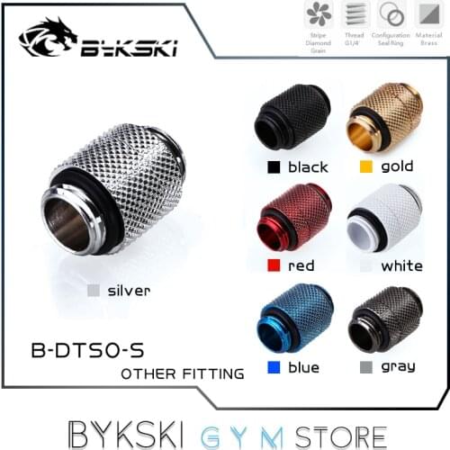 Bykski Docking Seat Fitting Rotatable Type, Pass-Through Water Cooling Connector G1/4 M-M Thread, 7 Colors, B-DTSO-S