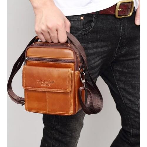MEIGARDASS Genuine Leather Bag Crossbody Bags for Men Messenger Bag Men Leather Mens Shoulder Bags Male Handbags Phone Pouch