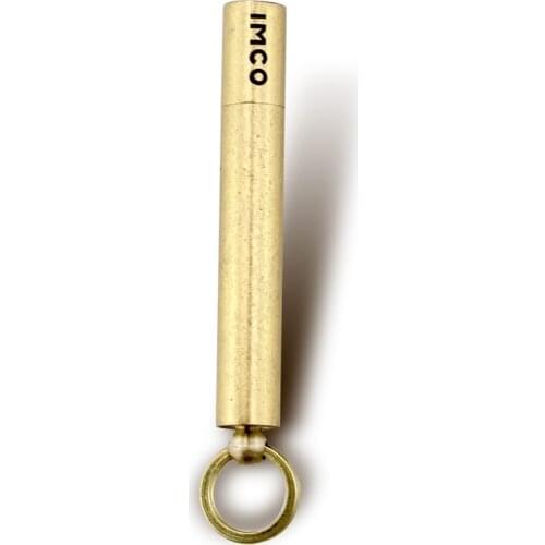 IMCO metal copper slim kerosene lighter,Mini long gasoline cigarette smoking lighter,Key chain