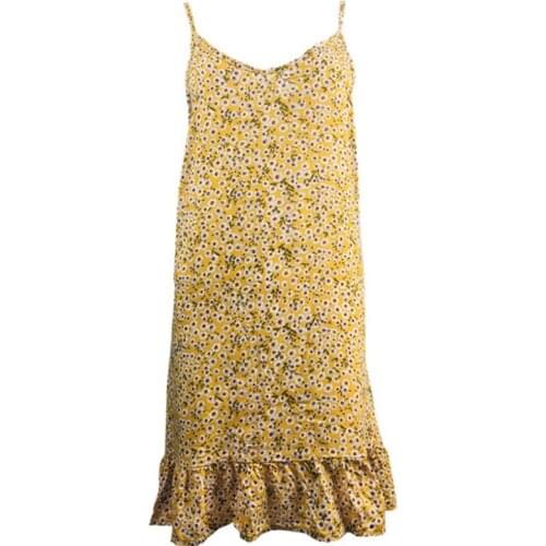 Sling Womens Comfortable Dress Sexy Sleeveless Nightdress Woman Home Nightgown Sleepwear Floral Print Sleep Night Dresses