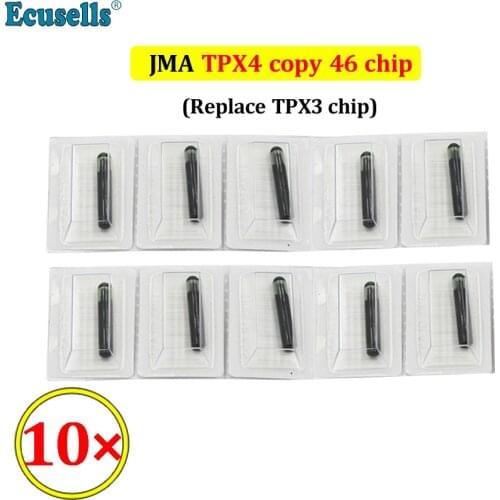 10pcs/lot JMA KEY CHIP TPX4 GLASS chip TRANSPONDER cloner CHIP TPX4 chip clone 46 copy ID46 chip