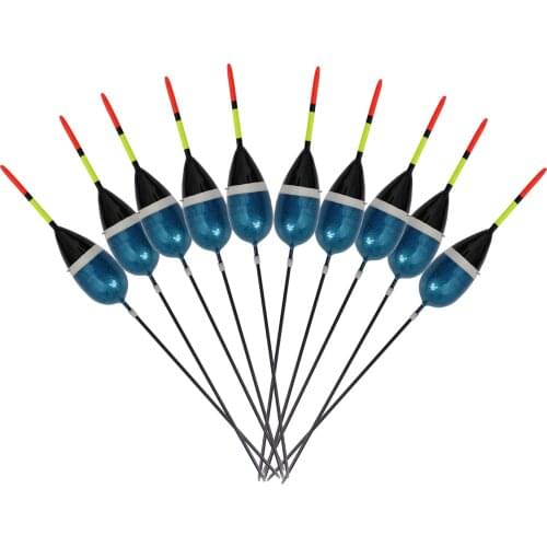 10pcs Fishing Bobbers Set Cork Floats Kit Antenna Balsa Wood Buoyancy 3g 18cm Buoy Fishing Tackle Accessory Freshwater/Saltwater