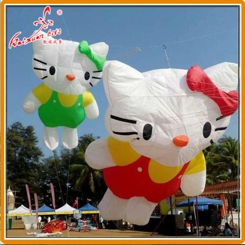 150*350cm Kitty Cat Line Laundry, inflatable show kite from Weifang kaixuan kite factory