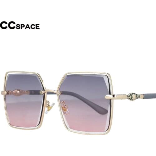 51088 Square Sunglasses Metal Frame Colorful Lens Fashion Charm Womens Shade UV400
