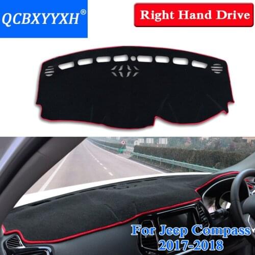 Car Styling Dashboard Protective Mat Shade Cushion Insulation pad Interior Carpet For Jeep Compass 2017-2018 Right Hand Drive