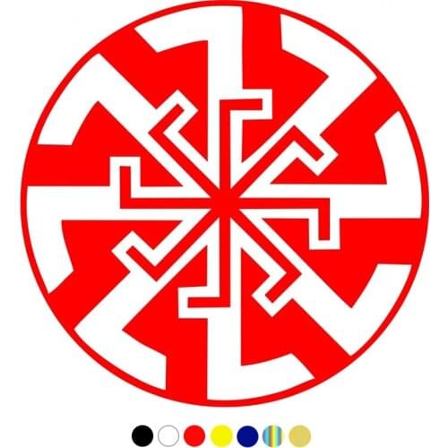 CS-1041#15*15cm Slavic Kolovraty funny car sticker vinyl decal silver/black for auto car stickers styling car decoration