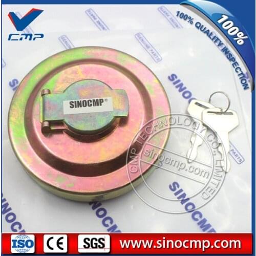 SINOCMP colorful fuel tank cap, oil cover for Kobelco excavator
