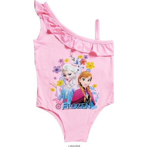 Girls Swimwear 1~8Years Children Swimsuit One Piece Cartoon Girls Swimsuit Kids Bathing suit Beach wear