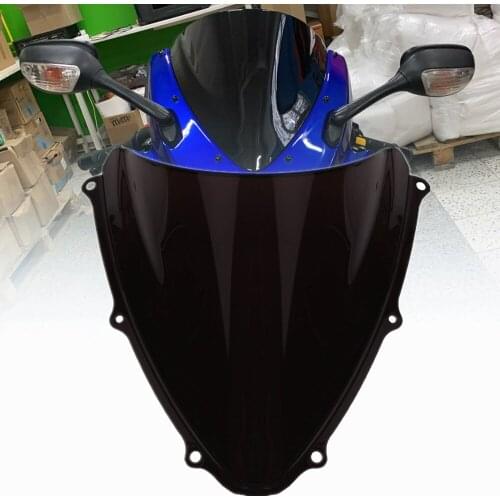 K6 GSXR 600 750 Motorcycle Black Clear Windshield Windscreen Windproof ABS For Suzuki GSXR600 GSXR750 2006 2007