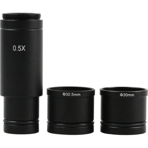 CCD Camera 0.5X C Mount 23.2mm Stereo Microscope Electronic Eyepiece Reduction Lens 30mm 30.5MM Thread Camera Adapter